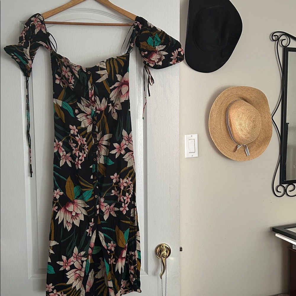 Billabong Floral Smocked midi dress